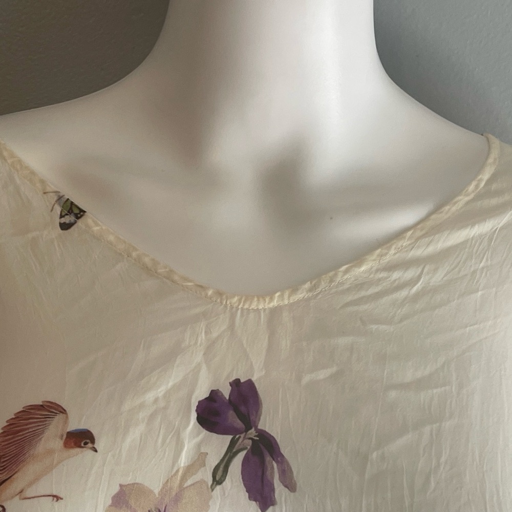 Johnny Was Floral Cream Tunic - Picture 2 of 4